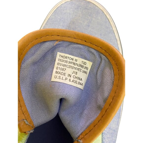 Ralph Lauren Polo Thorton III Mens Oxford Sneakers Size 13D Blue/Green Preppy - Picture 2 of 8